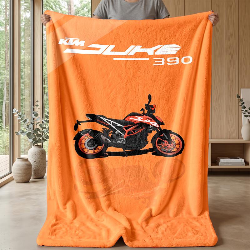 Mv AgustaPrinted Flannel Blanket Cozy Skin-Friendly Warm Throw for Couch Bed Indoor Daily Use