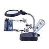 New Desktop Magnifier Welding Magnifying Glass LED Holder Soldering Repair Tool Loupe Third Hand For Soldering Inspection Mirror