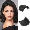 Hair Pad Patch For Women Synthetic Straight Hair Smooth And Fluffy Clip-In Hair Extensions Invisible Hairpiece Pads Adding Hair