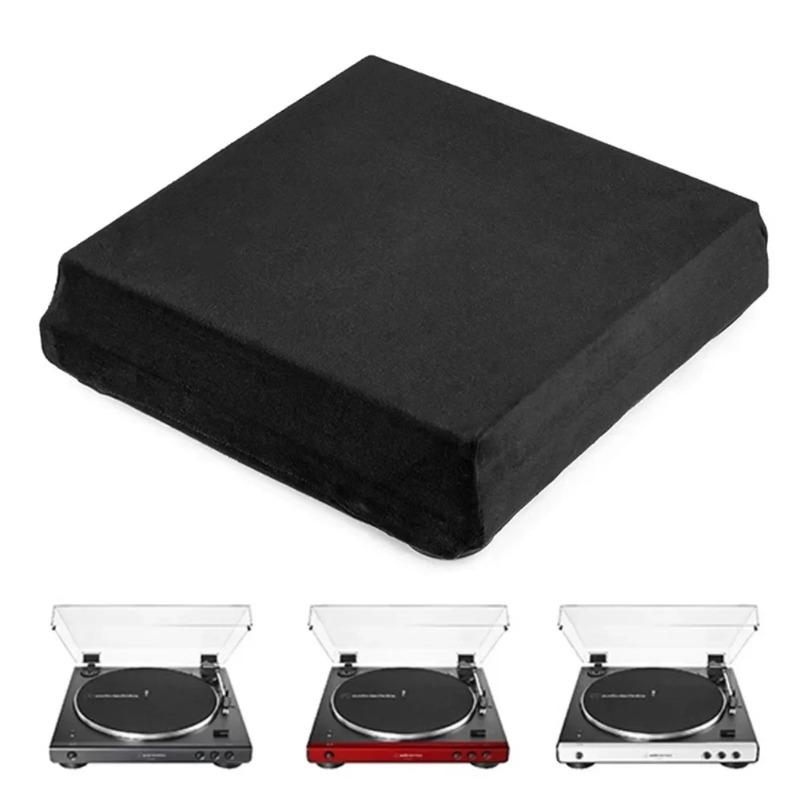 Velvet Anti-dust Shield Fit Audio-Technica AT-LP60XBT LP Turntable Soft Fabric Protective Sleeve Record Machine Daily Dust Block