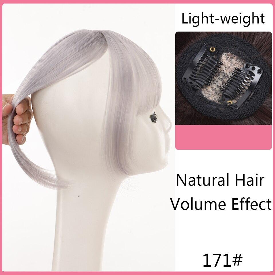 LUPU Women's Synthetic Hair Bangs 3D Bangs Clip In Hair Extensions Heat Resistant Hair Pieces Accessories False Hair