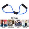 Resistance Stretch Rubber Band Training Rope Tube Workout Fitness Exercise for Yoga Gym (Blue)