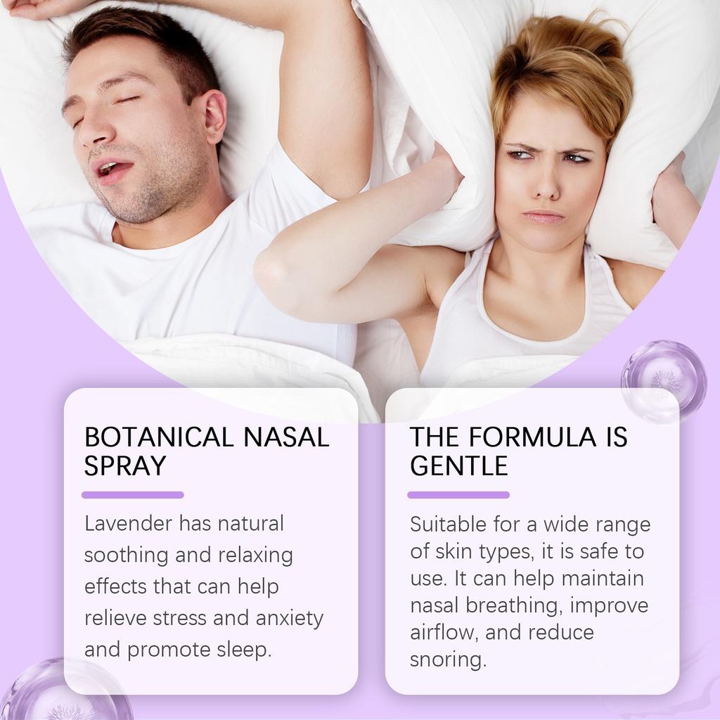 Antisnoring Spray, Natural Antisnoring Spray, Fast Snoring Solution, Help To Open The Throat And Airpassage,30ML