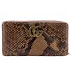 443123 Zip Around GG Marmont Python Purse Pink Python Women Used