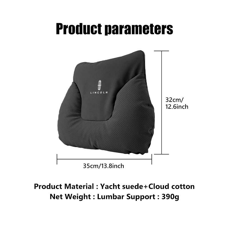 Car Memory Foam Neck Pillow Comfort Lumbar Cushion Accessories For Lincoln Mondeo MKZ MKX Aviator Navigator Continental Corsair wdt8