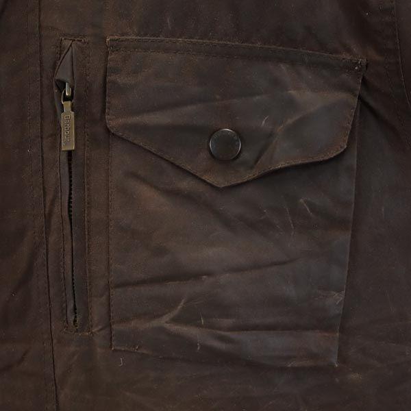 Barbour SAPPER вощеная куртка L Коричневый воск Мужская Б/У