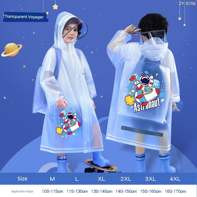Full Body Waterproof First Grade Kids Raincoat for School