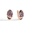 925 Sterling Silver Clasp Earrings Natural Iolite Gemstone Fashion & Luxury Jewelry for Women Wedding & Party Gift
