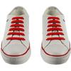 Elastic Shoelaces - No Tie - Red - 100% Silicone - Unisex - Easy To Tie