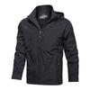 Spring and Autumn New Men's Jacket Jacket Men's Sports Tooling Thin Windproof Solid Color All Matching Casual Hooded