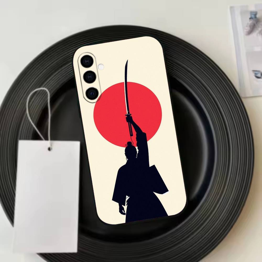 Japanese Bushido Samurai Japan Phone Case For Samsung Galaxy A73,A72,A71,A70,A53,A52,A51,Others Soft Black Cover