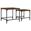 VidaXL Tables basses gigognes 2 pcs chêne marron bois d'ingénierie 838922