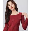 IEF 2025 Autumn French Gentle Slim Fit Knitted Top