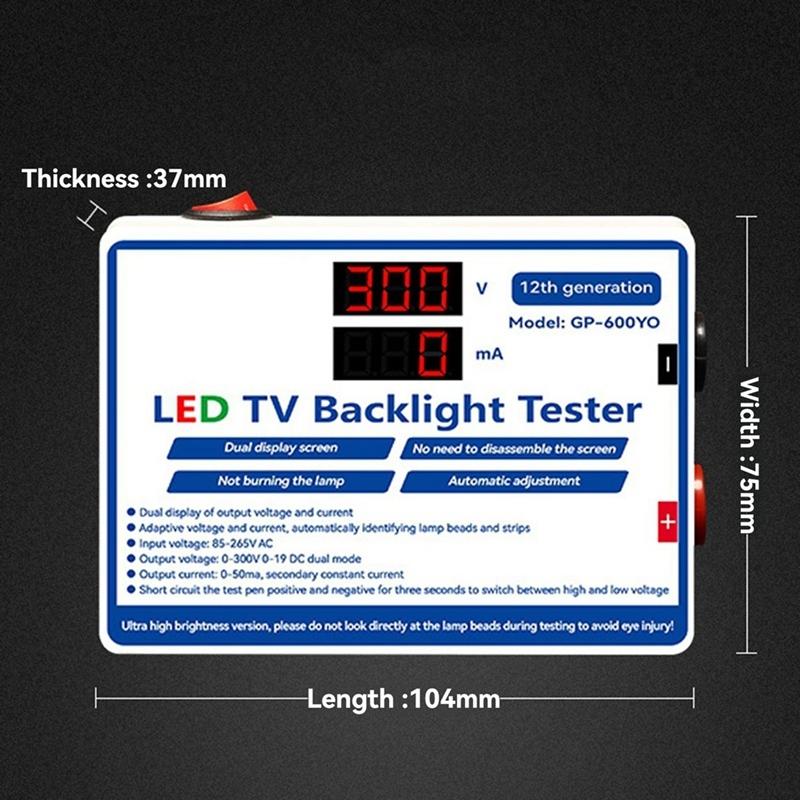 Повышение! Тестер светодиодов 0-300 В Выходной тестер подсветки LED-телевизора Многоцелевой светодиодные ленты Светодиоды Световая планка Лампа Тестовый инструмент Штекер EU