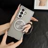 Подходит для Samsung Z FOLD7 вращающийся держатель с узором CD Z FOLD6 матовый FOLD5 защитный чехол с защитой четырех углов от падения