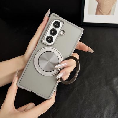 Подходит для Samsung Z FOLD7 вращающийся держатель с узором CD Z FOLD6 матовый FOLD5 защитный чехол с защитой четырех углов от падения