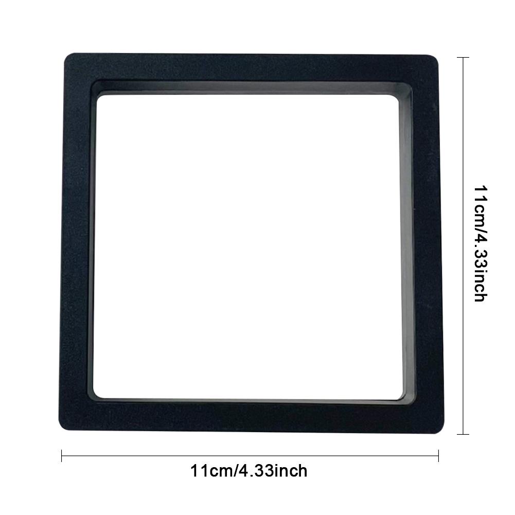 Коробка для демонстрации ювелирных изделий 3D плавающая рамка Дисплей-подставка для колец, ожерелий, серег Упаковочная коробка Подставка-держатель для демонстрации ювелирных изделий, монет