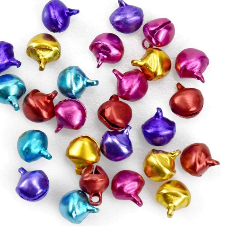 WTEMPO Праздничные украшения Рождественские колокольчики и бубенцы Колокольчики в коробке Рождественские металлические цветные колокольчики Брелоки Декоративные колокольчики Круглые колокольчики