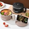 304 Stainless Steel Instant Noodle Bowl Round Lunch Box Durable Bento Box