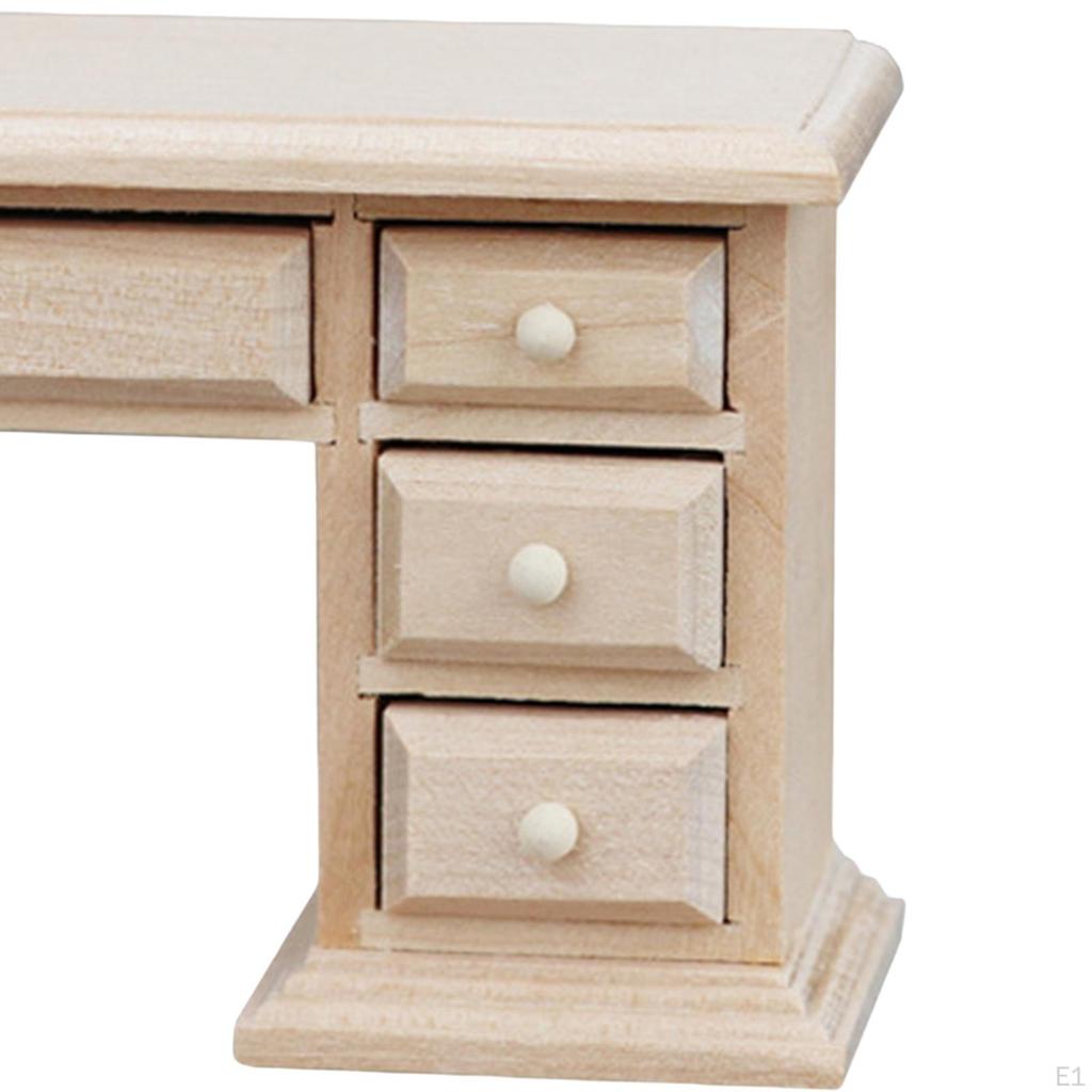 1:12 Кукольный компьютерный стол DIY Craft Декоративная имитация шкафа Модель Миниатюрная мебель для