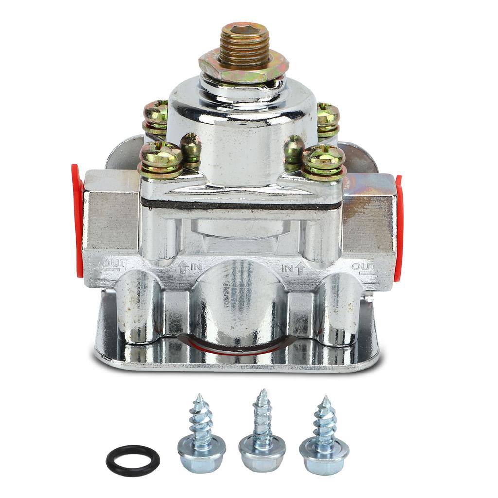 Carburetor Fuel Pressure Regulator 4?12 To 9 Psi 38in NPT Port Zinc Alloy 12?803 for Holley