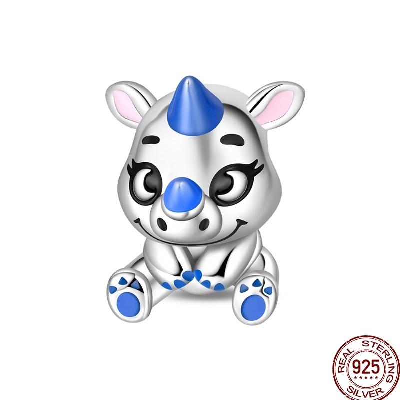 Originalcoppercute Подвески для питомцев Животные Собака Единорог Бусины Подвеска Подходит для браслета 3 мм DIY Для женщин Тонкие ювелирные изделия Подарок