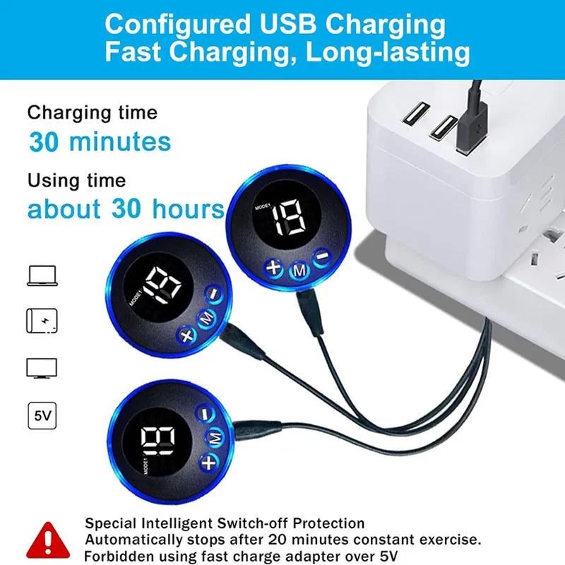 Электрический тренажер для бедер EMS Стимулятор мышц живота Для рук, ног, спины, тела Похудение, снижение веса, сменный гель, фитнес-массажер