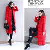 Women Parka Coat Autumn Winter Thicken Warm Hooded Coat Ladies Slimming  Lengthen Padded Jacket with Pocket Outerwear