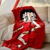 1pc Betty Boop Blanket, Cozy Valentine's Day Blanket, Multi-functional Nap Blanket Available Throughout the Four Seasons