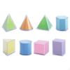 8Pcs 3D Shape Geometric Toys Math Learning Material Stacking Game Montessori Teaching