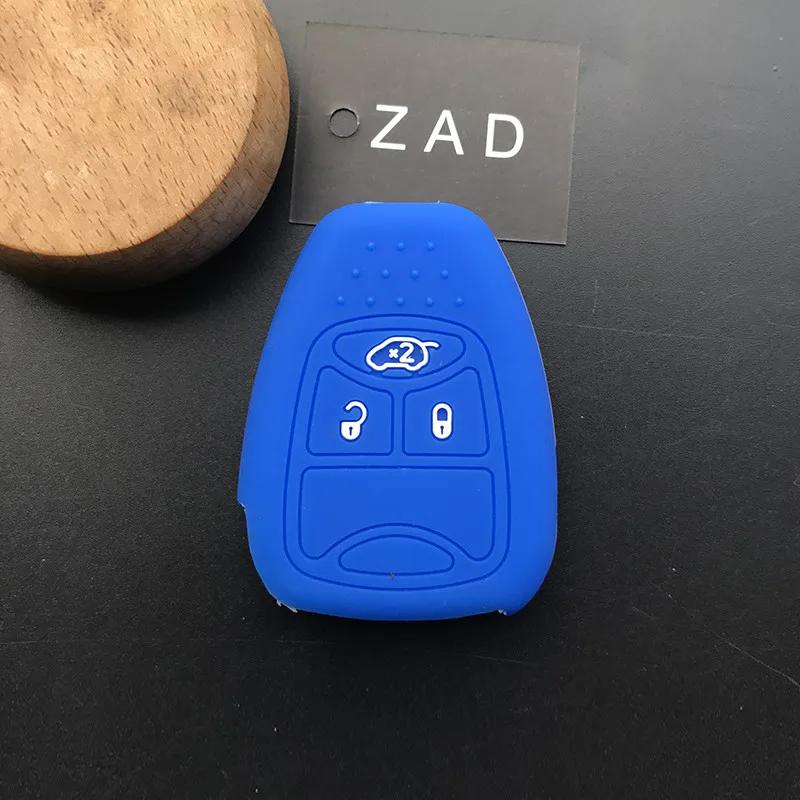 ZAD набор силиконовых чехлов-защитных оболочек-держателей для автомобильного ключа JEEP wrangler grand cherokee compass patriot авто стайлинг