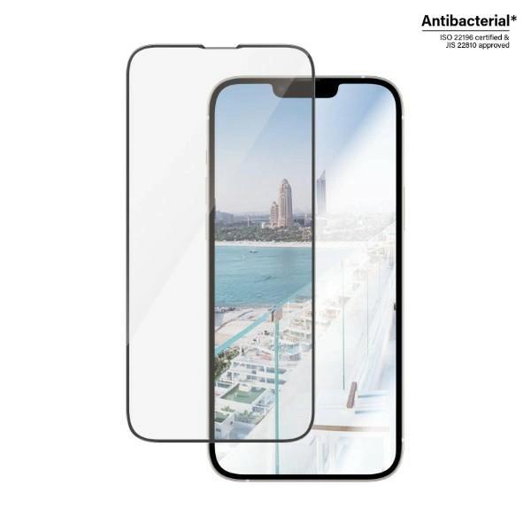 Szkło Hartowane Panzerglass Ultra-Wide Fit Antybakteryjne Z Filtrem Odblasków I Pozycjonerem Na Iphone 14 Plus / 13 Pro Max