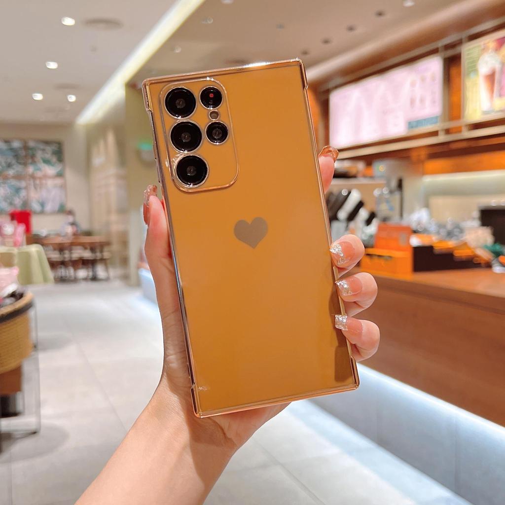 Samsung S24U/A53/A13 Love Electroplated Anti-Fall Phone Case