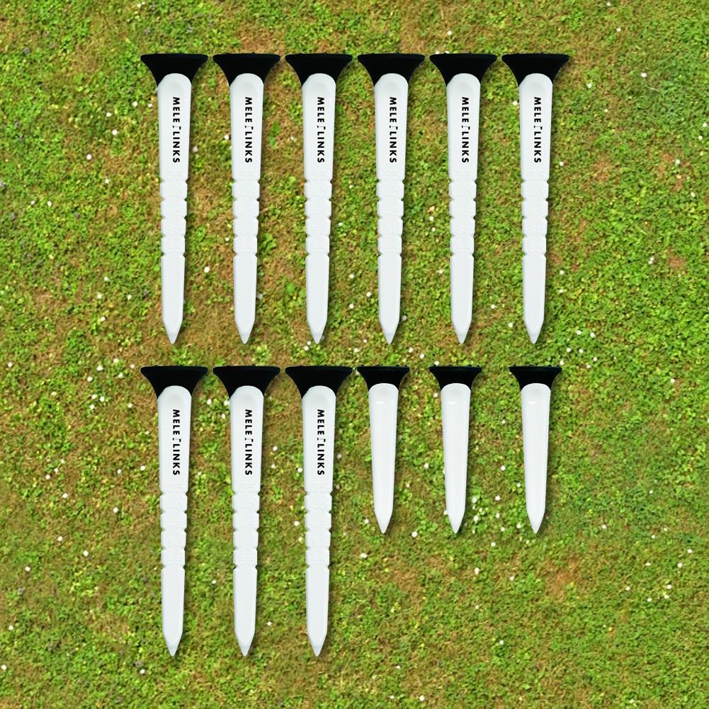 12Pcs Plastic Golf Tees Portable Golf Tack 5 Level Adjustable Height Golf Ball Nails Tees Golf Ball Holder Tees Golf Accessories