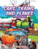 Книга Cars, Trains, and Planes Coloring Book