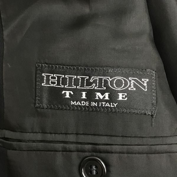 HILTON TIME Italy Premium Wool Tailored Jacket Men’s L 48 Dark Navy(USED)