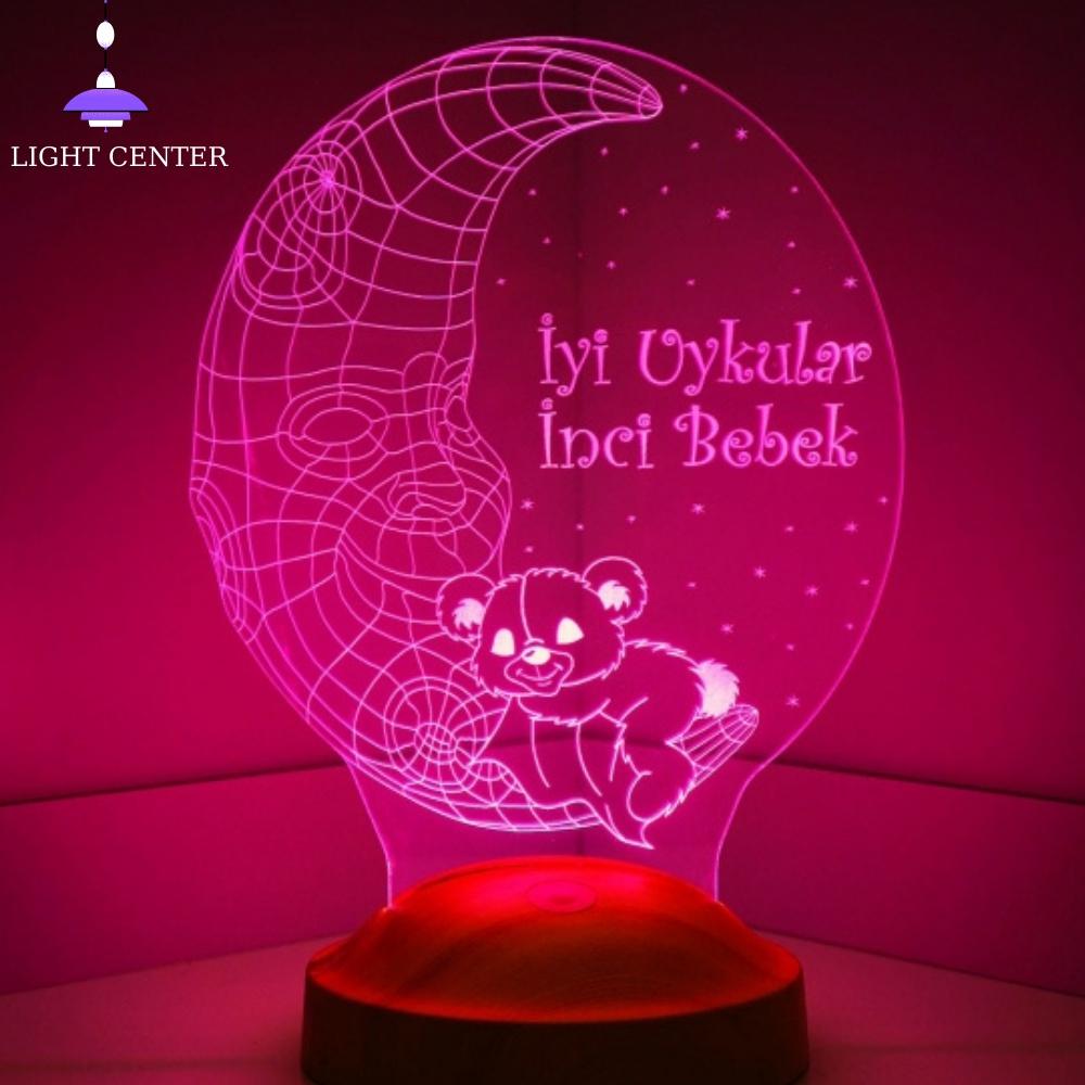 3D Customizable/ Teddy Bear Night Lamps Kids Led Desk Lamp Bedroom Decor Lamps for Bedrooms Home Decor
