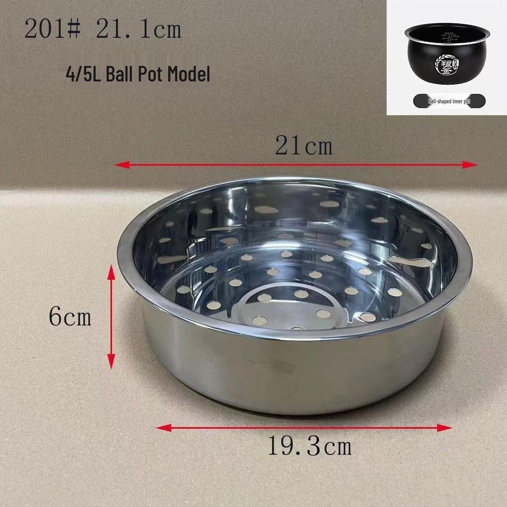 Универсальная углубленная пароварка из нержавеющей стали 304 для рисоварки, бытовая пароварочная решетка 345 л