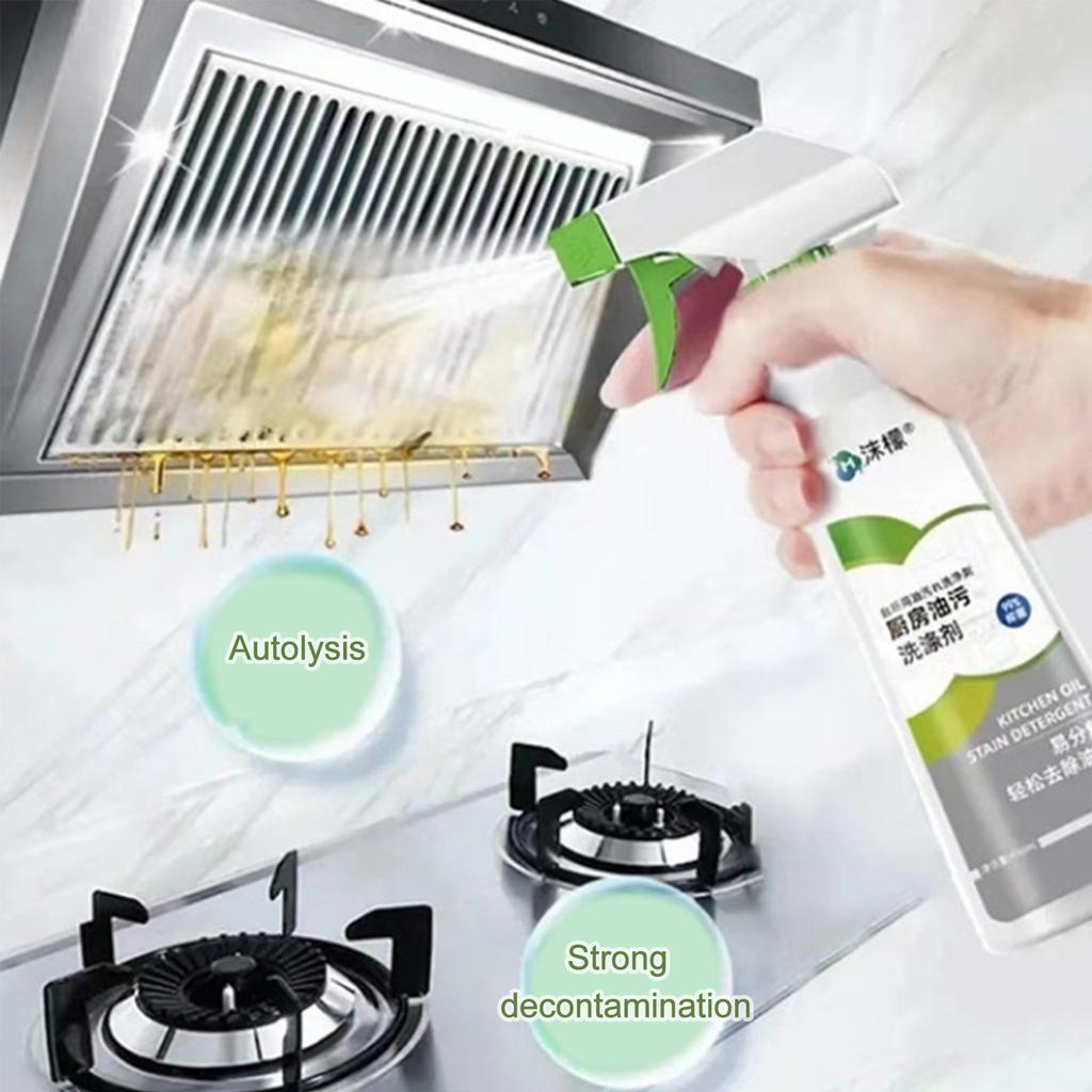 Kitchen Grease Cleaner, Range Hood Remove, Heavy Grease, Stubborn Stains Cleaning Liquid 450ml