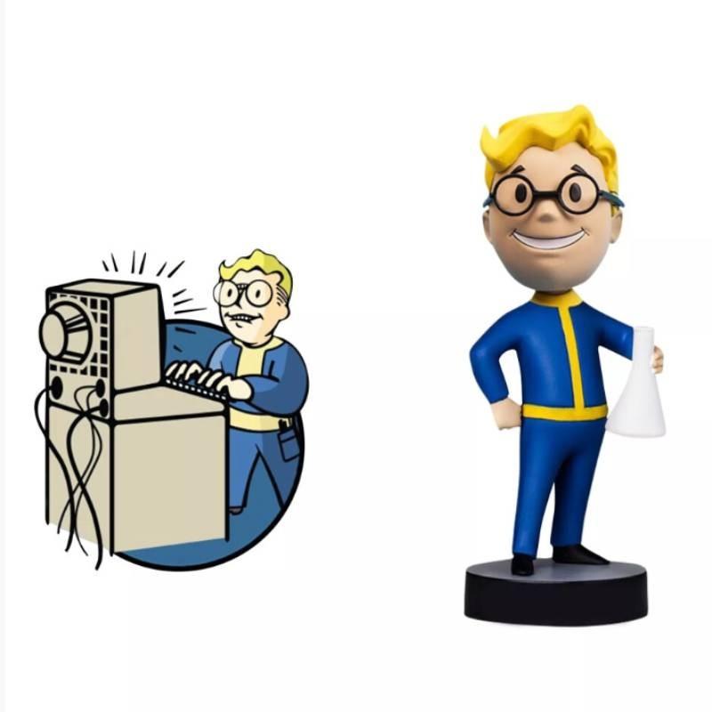 Fallout Vault Boy Смоляная Арт-декор для Офиса С Мультяшными Скульптурами Для Фанатов