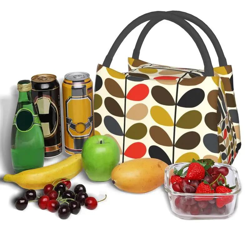 Orla Kiely Abstract Multi Stem Изолированная сумка для обеда Mid Century Scandinavian Geometric Cooler Thermal Food Lunch Box