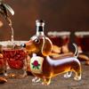 Такса Собака Бутылка для Виски Декантер для Красного Вина Изысканная Бутылка для Ликера в Виде Собаки Таксы Прозрачный Декантер Домашний Декор