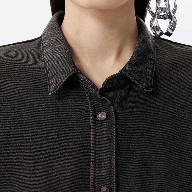 JNBY Loose Fit Short Sleeve Lyocell Twill Shirt
