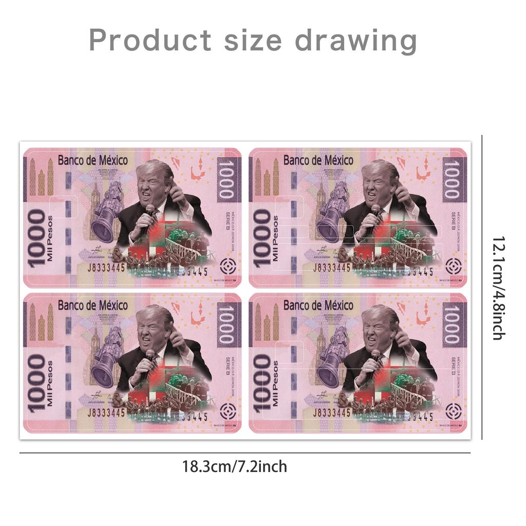 4 шт. наклейка на кредитную карту, наклейка на дебетовую карту для транспортировки, дебетовая, кредитная, тонкая, водонепроницаемая, съемная наклейка на кредитную карту Trump