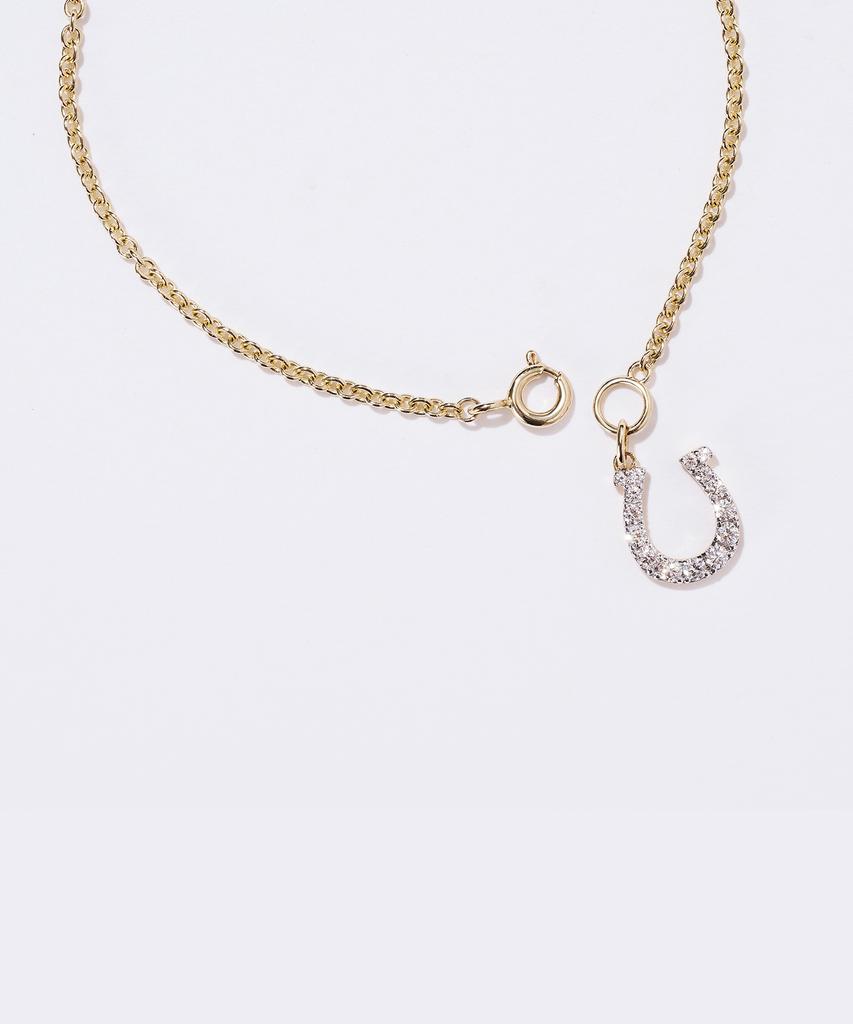 Dorocy 14K Bless Wrap Diamond Horseshoe Bracelet (3 Types) (Type B)