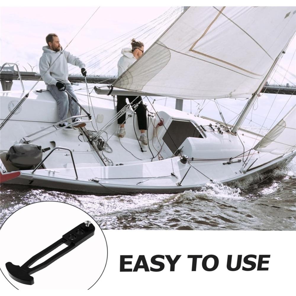 Ремень для телескопической лестницы на лодке, резиновая защелка морского класса с 3 регулируемыми монтажными отверстиями для 2-ступенчатой, 3-ступенчатой или 4-ступенчатой лестницы 