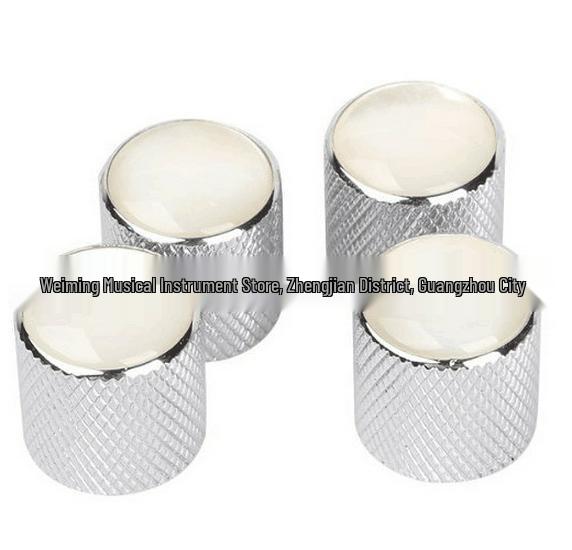 Металлическая ручка для электрогитары/бас-гитары с инкрустацией из перламутра для регулировки громкости/тона