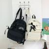 Японский контрастный рюкзак 2025 новый плиссированный рюкзак для студентов, женский рюкзак в стиле колледжа, милый универсальный рюкзак