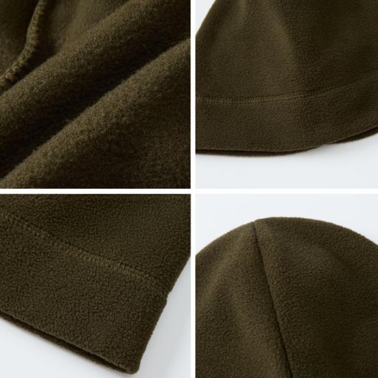 Autumn Winter Fleece Skull Cap Men Women Elastic Thermal Hat Cold Weather Outdoor Cycling Skiing Running Climbing Unisex Warm Windproof Hat