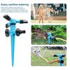 360-Degree Rotating Lawn Sprinkler with Stake Large Area Coverage Garden Watering System Adjustable Patio Sprinkler